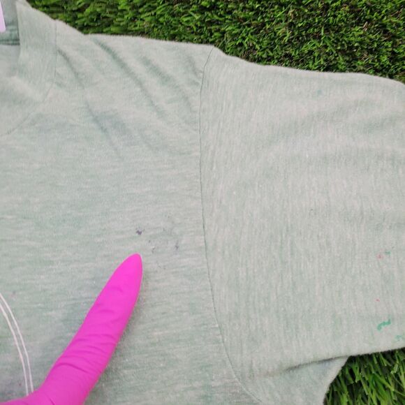 Vintage 80s San-Diego Shirt Womens Small 17x23 Faded-Green - Picture 10 of 15